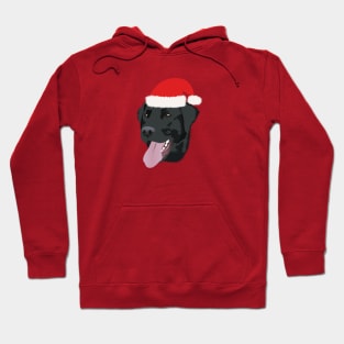 Christmas Black Lab Hoodie